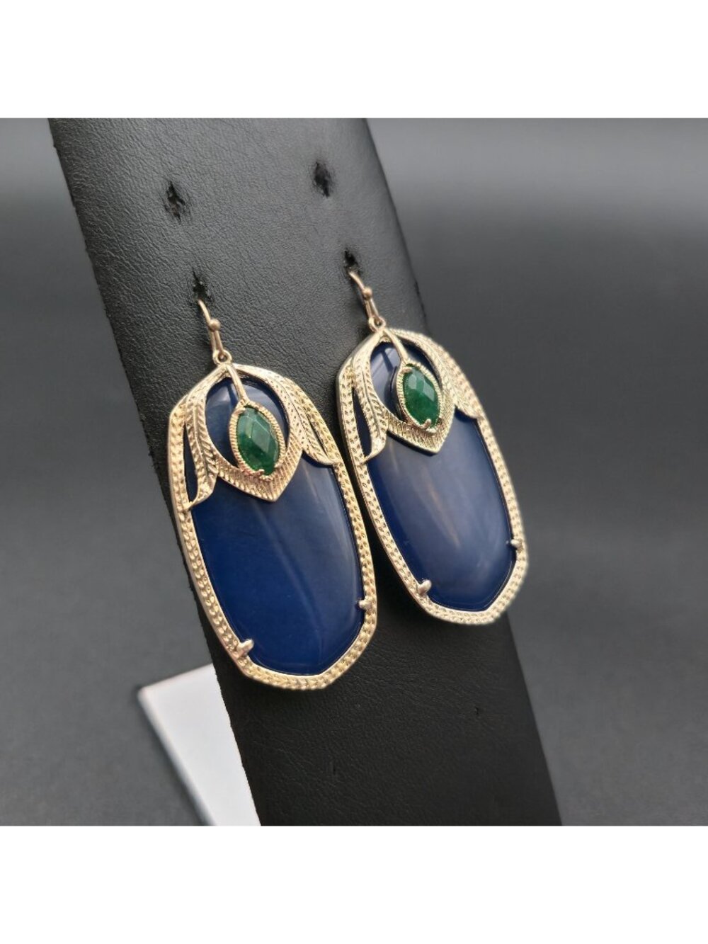 Vintage Kendra Scott Darby Two-Stone Earrings B1205 - Picture 2 of 5